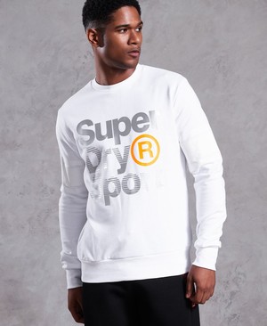 Superdry Boomer Crew Neck Férfi Ugró Fehér | OXBLP1836